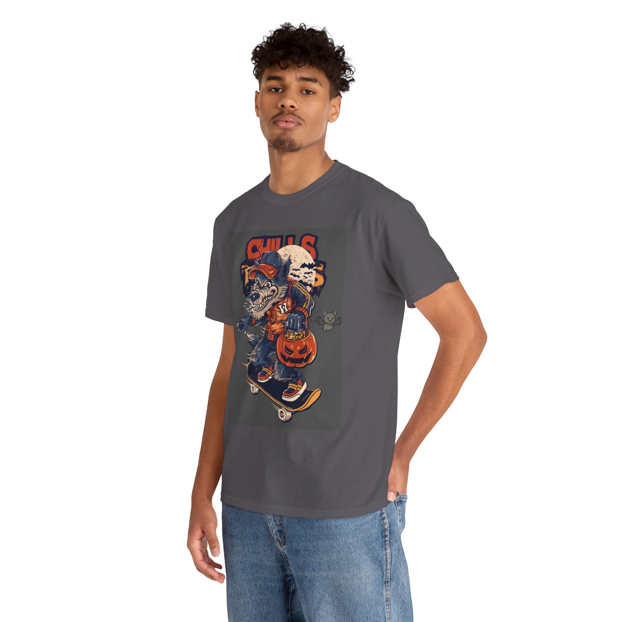 Trick-or-Treat Pumpkin Skateboard Tee