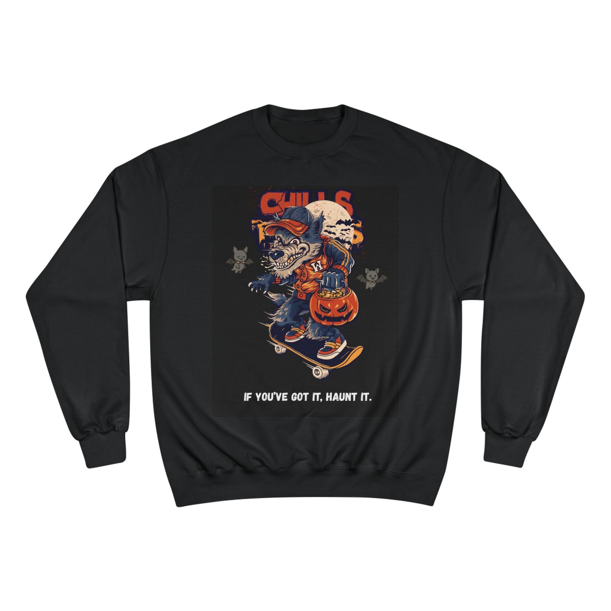 Halloween Skate Cat Sweatshirt