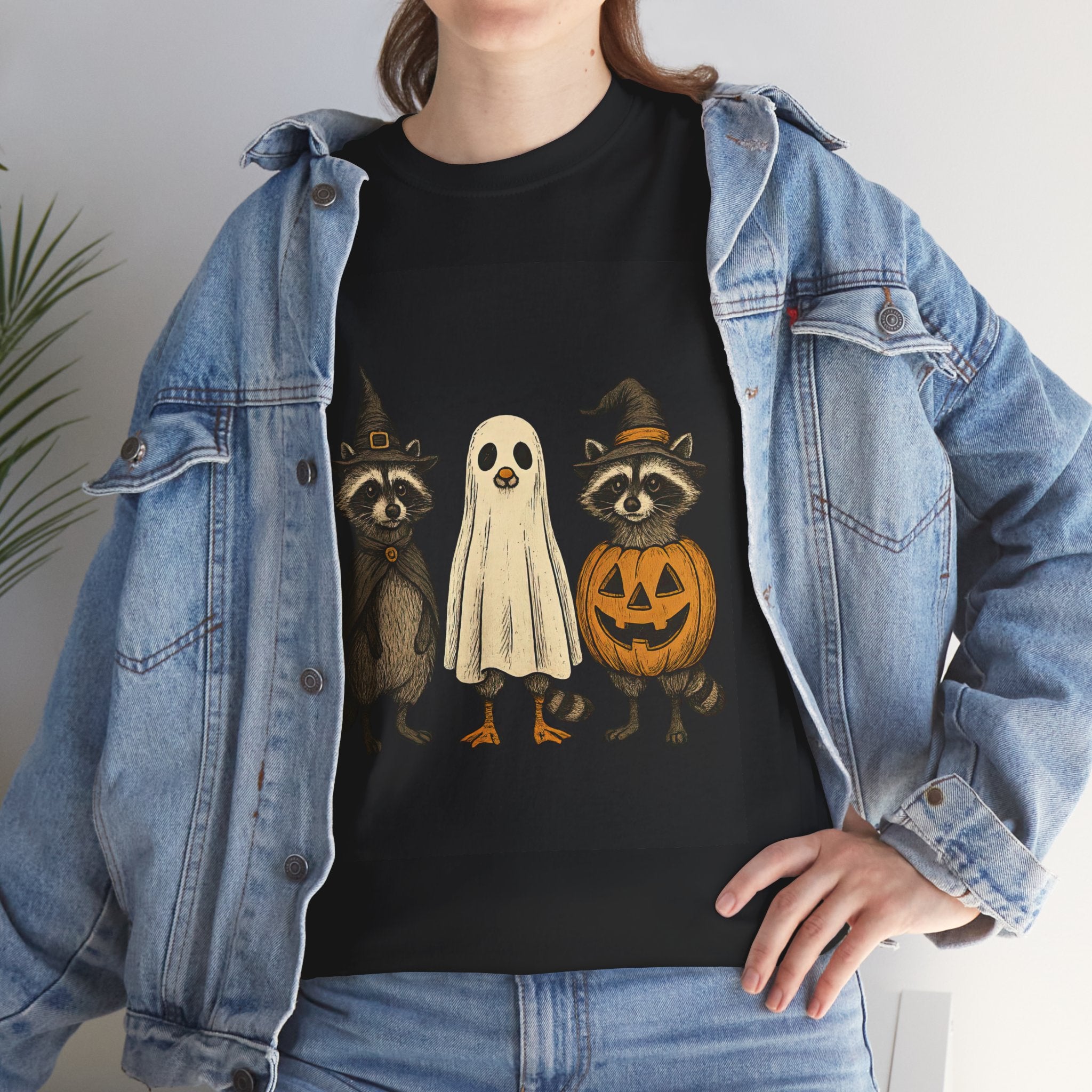 Raccoon Trio & Jack-O'-Lantern Tee