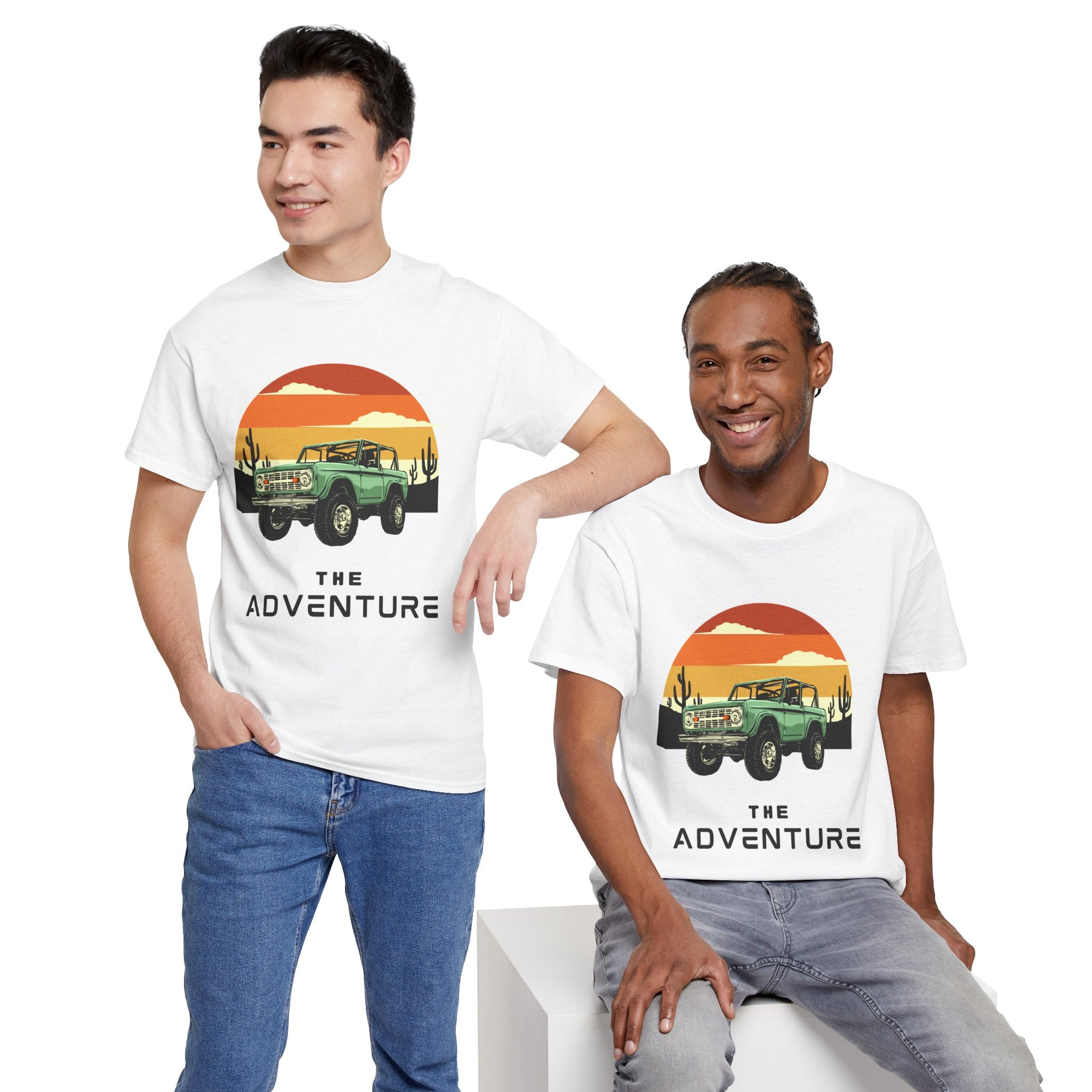 Adventure Vintage Truck T‑Shirt — Retro Sunset Off‑Road Tee