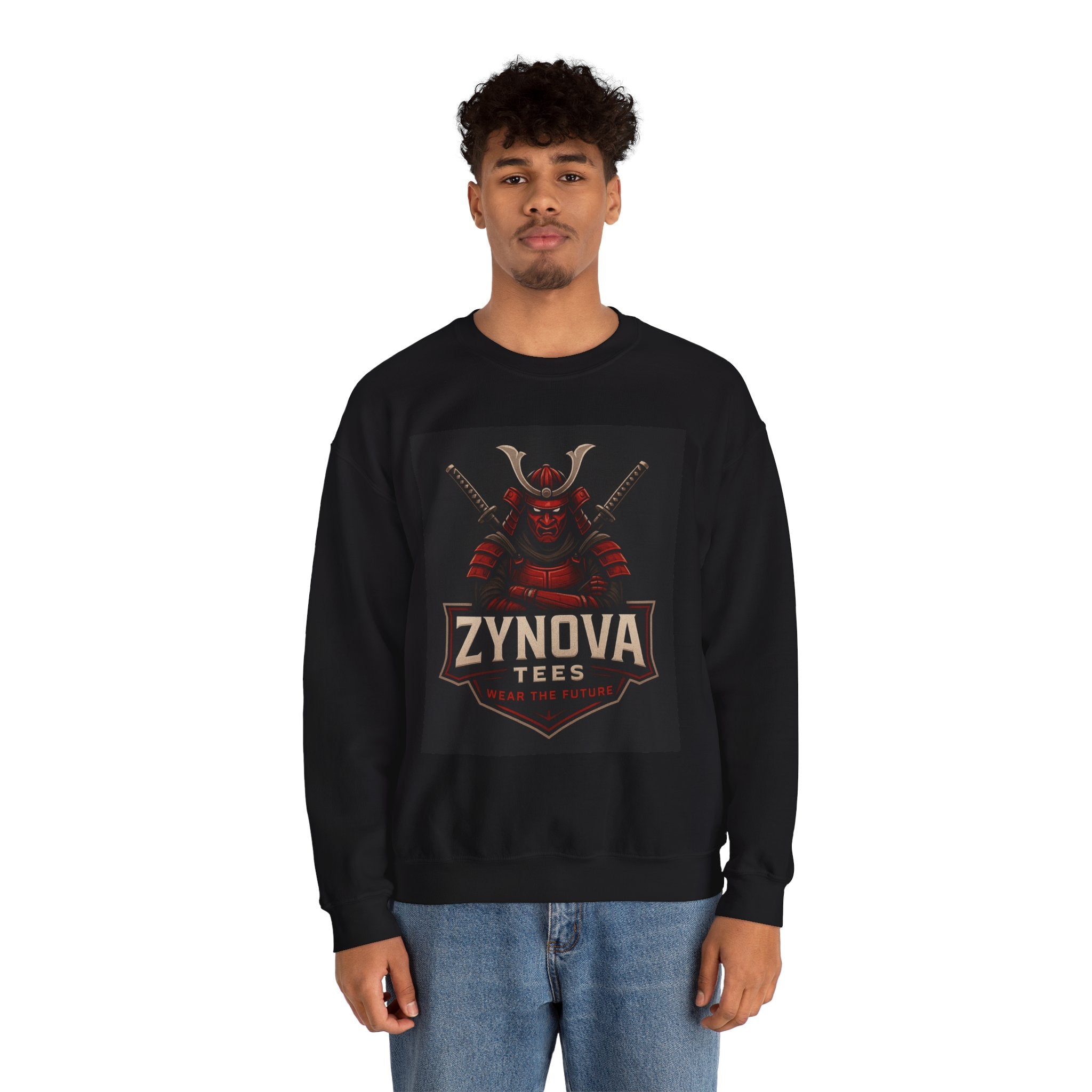 Samurai Crewneck Sweatshirt — Zynova Tees Logo