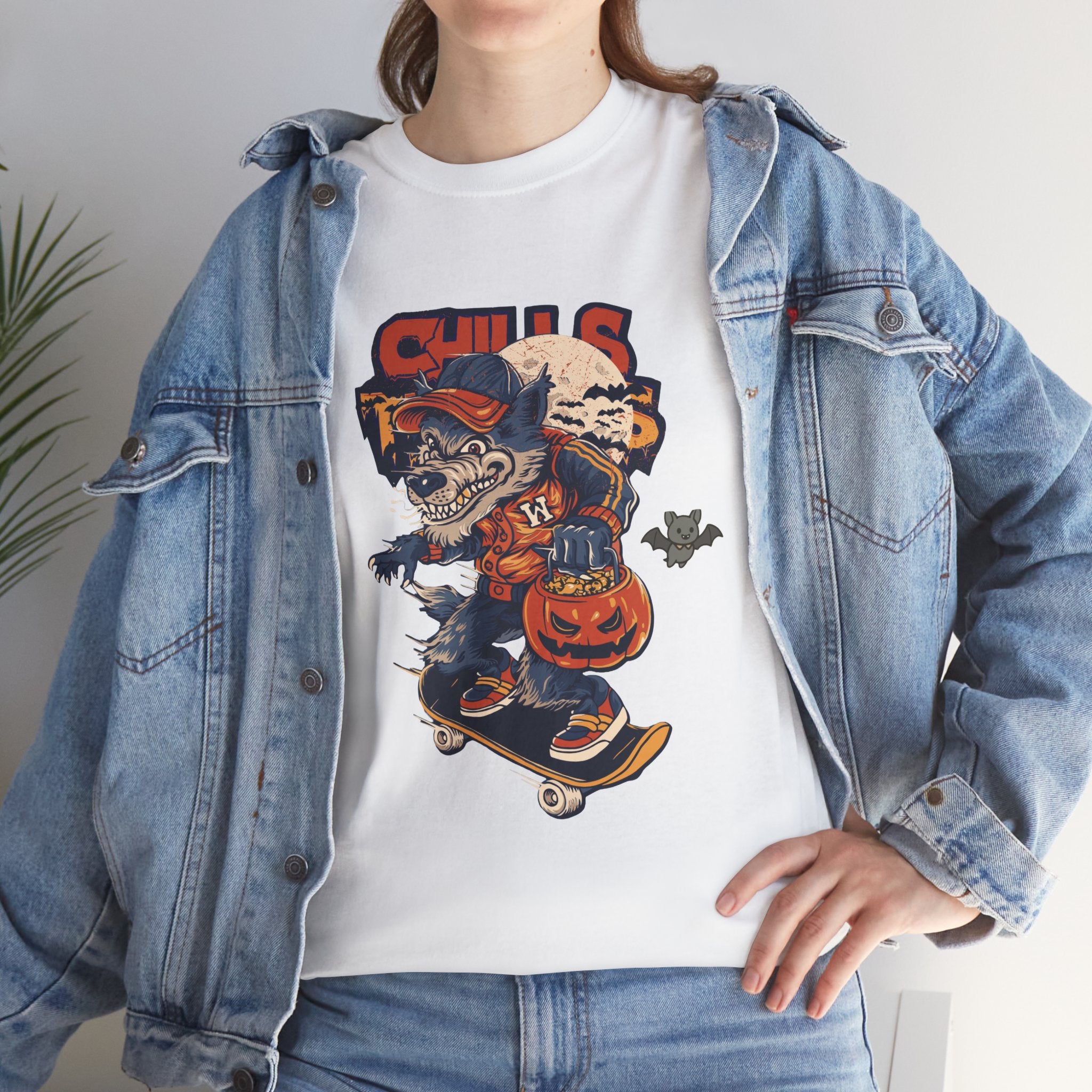 Trick-or-Treat Pumpkin Skateboard Tee