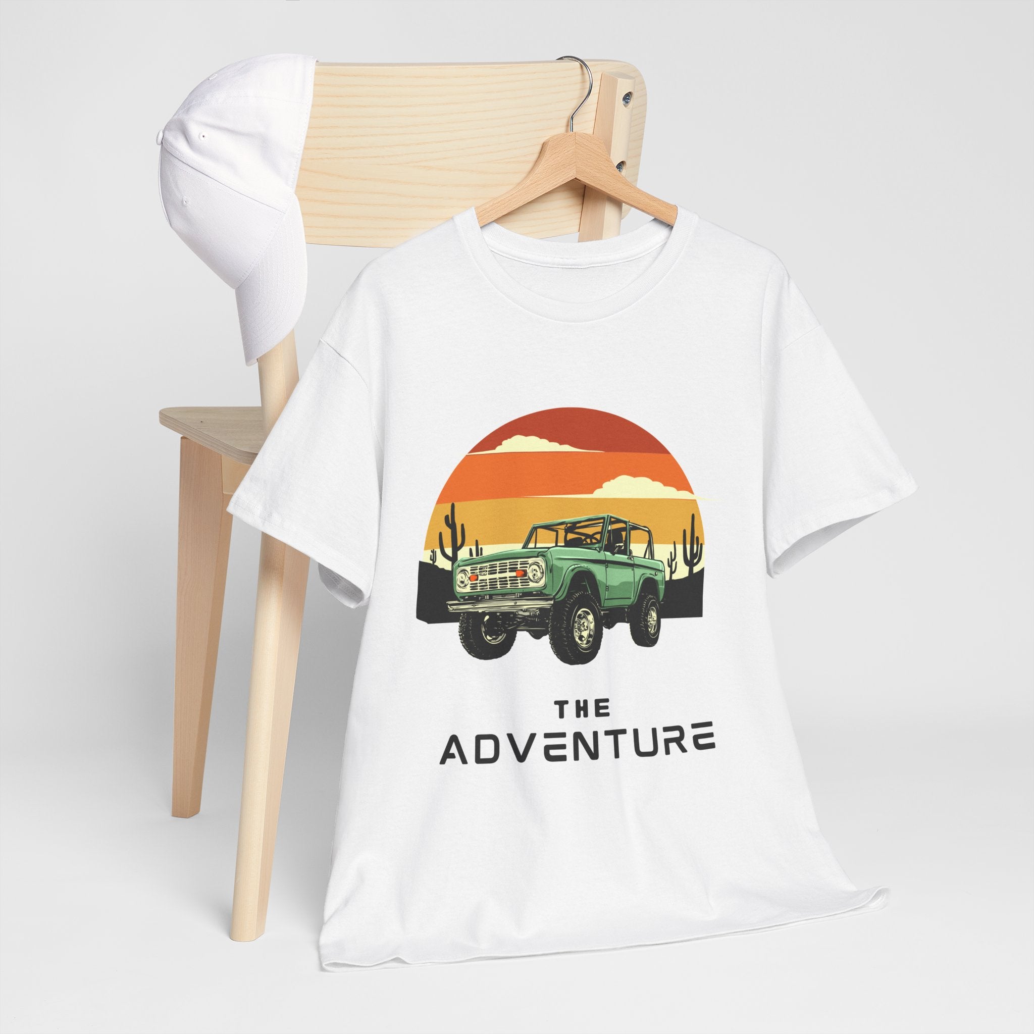 Adventure Vintage Truck T‑Shirt — Retro Sunset Off‑Road Tee