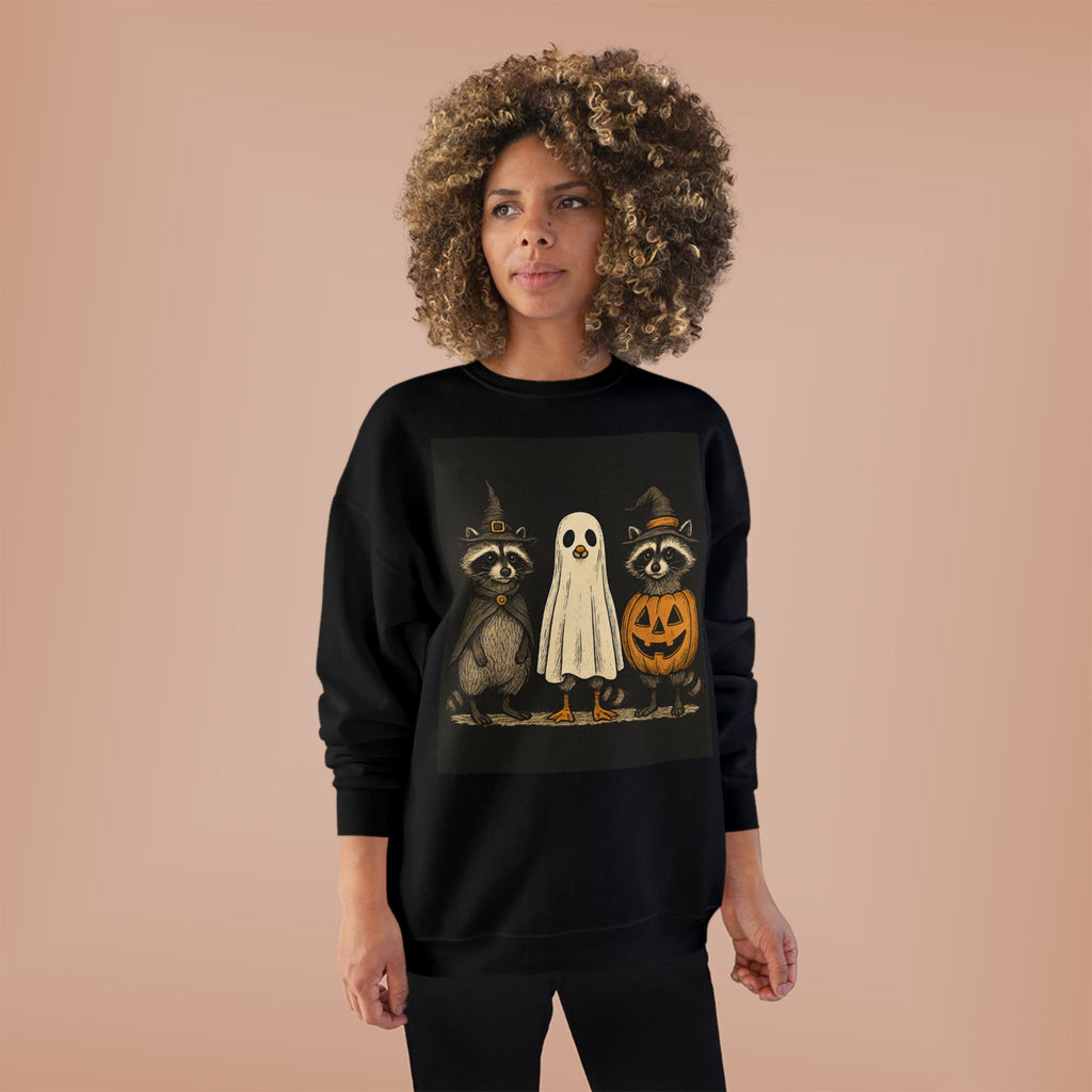 Cute Ghost & Pumpkin Costume Crewneck