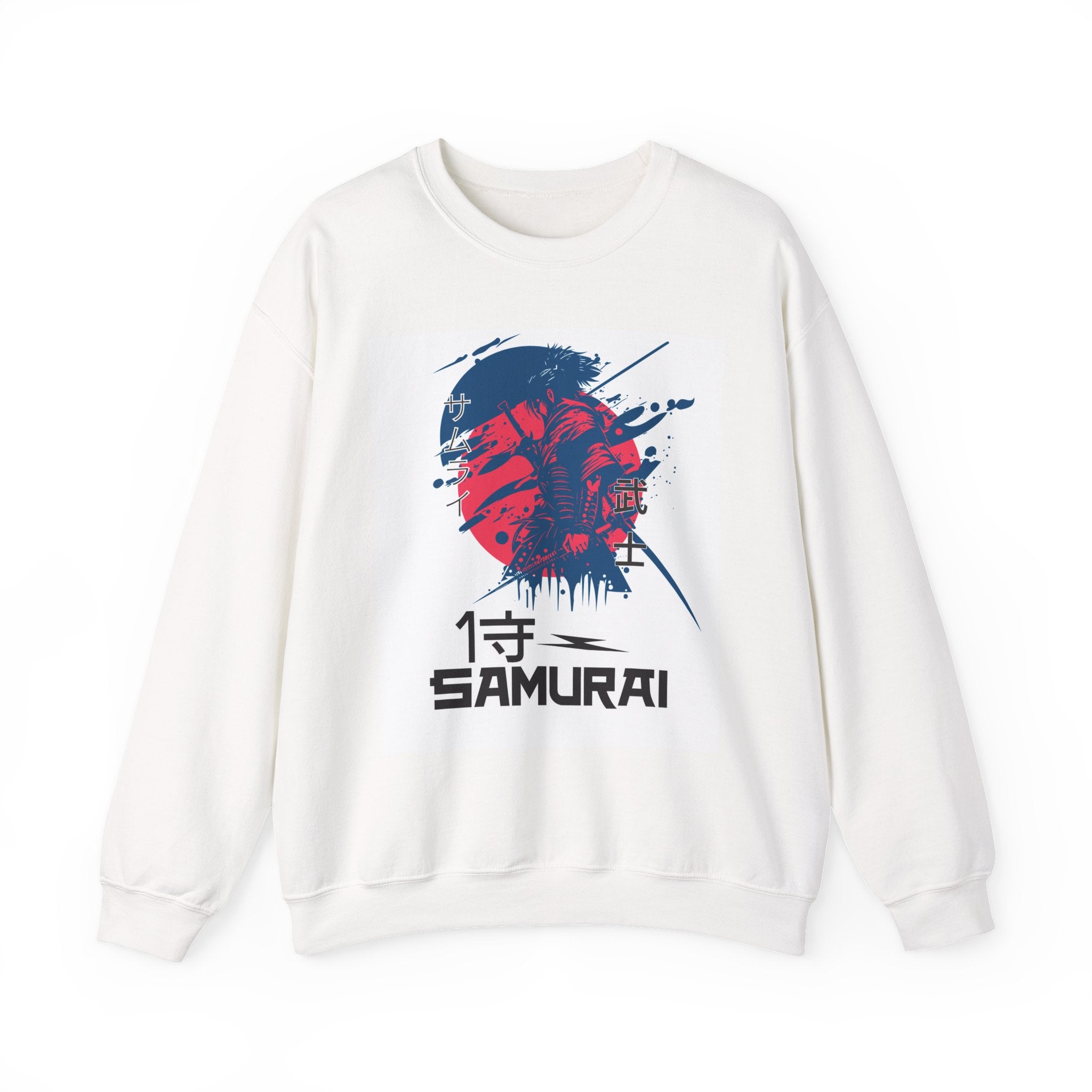 Samurai Graphic Sweatshirt – Japanese Kanji 'Samurai' Crewneck